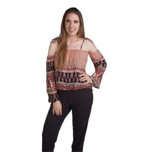 Off the Shoulder Flow 70s Top