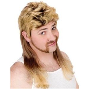 80's Super Blonde Mullet