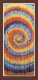 Tye Dye Swirl Door Bead Curtain