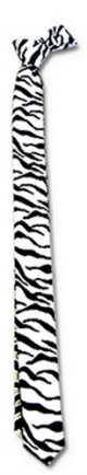 80's Skinny Zebra Tie