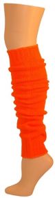 80's Neon Orange Leg Warmers