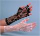 80's Lace Gloves Black 