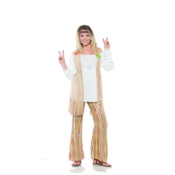 70's Flower Bell Bottoms Women's Costume Pants - Small/ Medium
